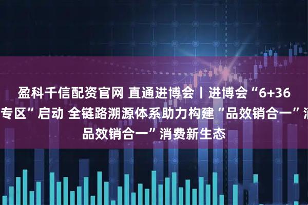 盈科千信配资官网 直通进博会丨进博会“6+365地标优品专区”启动 全链路溯源体系助力构建“品效销合一”消费新生态